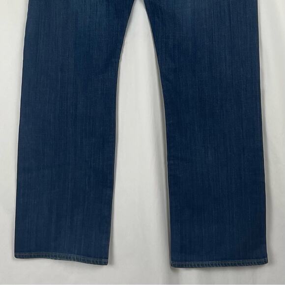 AG Adriano Goldschmied Cotton Mid Rise Straight Leg Hippie Blue Jeans Size 36 - Picture 7 of 13